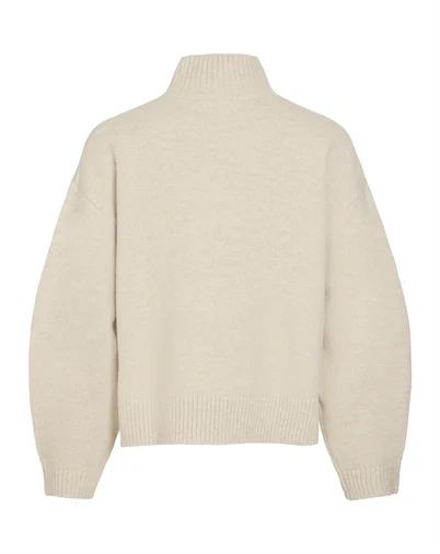 Vila - VISia High Neck Pulover Strik - Birch